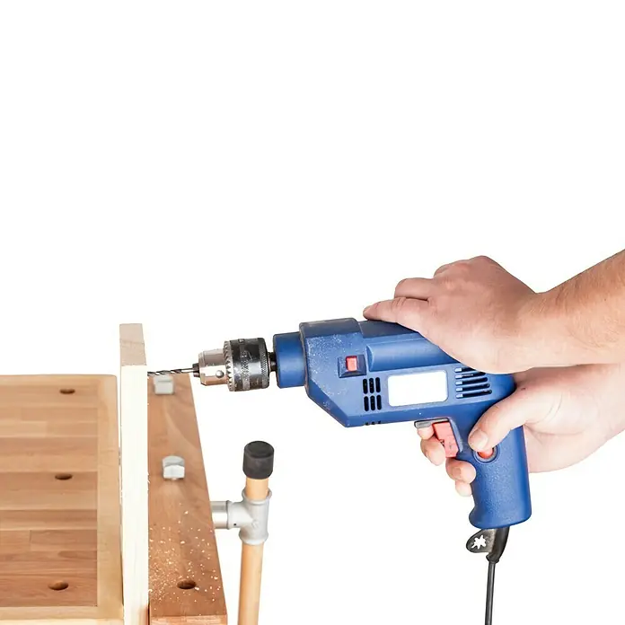 Banco de trabajo - L x An x Al: 1.400 x 500 x 830 mm, Madera maciza de haya - Vista frontal