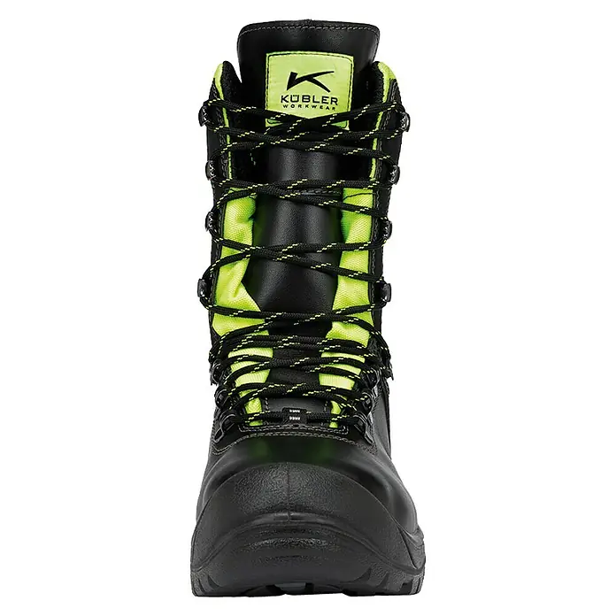 Kübler Forest Schnittschutz-Stiefel - Schuhgröße: 45, Schwarz/Neongelb, S3 - Vorderansicht