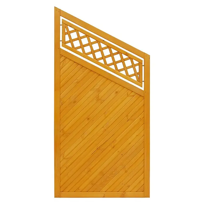 Andrewex Sichtschutz-Abschlusselement Toulon - 90 x 135/180 cm, Ausführung: Abgeschrägt, Pinie