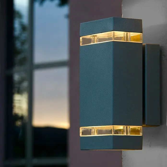 Lutec Aplique exterior LED Focus - 7,62 W, 10,9 x 11 x 23,5 cm, Antracita, IP44