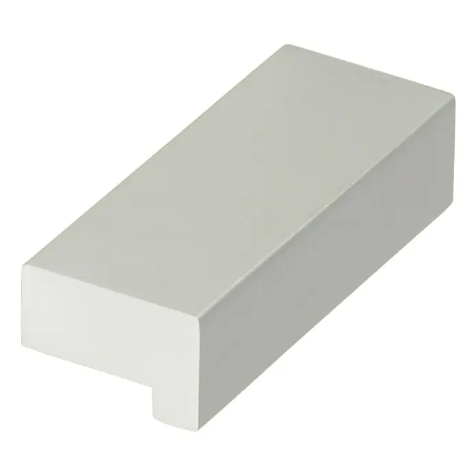 Ručka za namještaj - Aluminij, Duljina: 44 mm - Pogled sprijeda