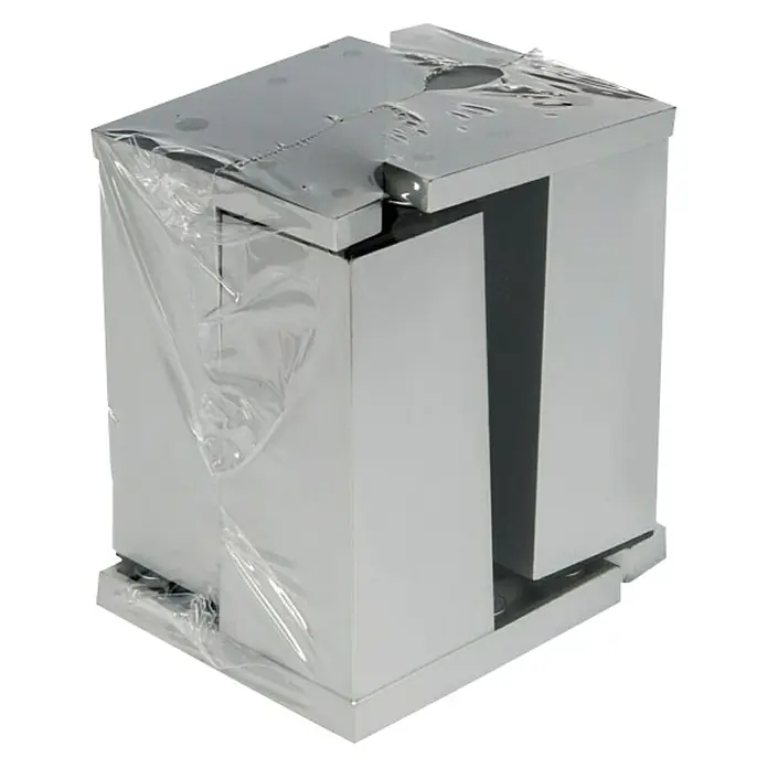 Komplet nožica za namještaj - 40 x 40 x 100 mm, Aluminij, Plastika, Nosivost: 150 kg, 4 kom - Pogled sprijeda