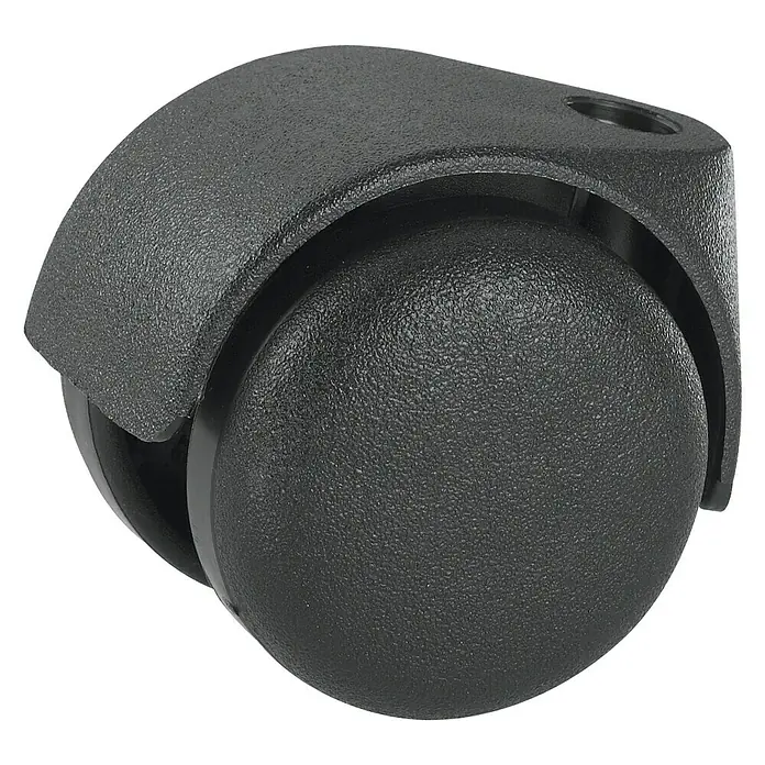 Dörner & Helmer Dvostruki kotačić - Promjer kotačića: 50 mm, Nosivost: 40 kg, Klizni ležaj, S rupom na poleđini, Promjer otvora za vijak: 10 mm - Pogled odozgo