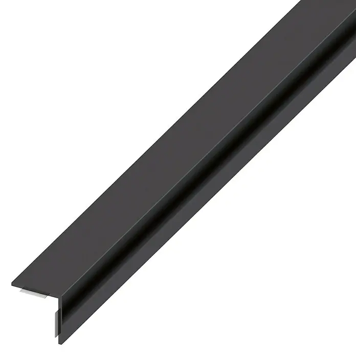 Winkelprofil - 2.500 x 20 x 20 mm, Stärke: 1,5 mm, PVC, Schwarz
