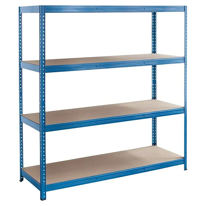 Regalux Metall-Schwerlastregal XXL - 60 x 160 x 185 cm, Traglast: 350 kg/Boden, Stecken