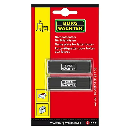 Burg-Wächter  Pločica s imenom BK 92 F