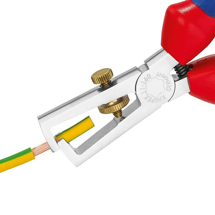 Knipex Abisolierzange - Länge: 160 mm, Material Griff: Mehrkomponenten-Hülle