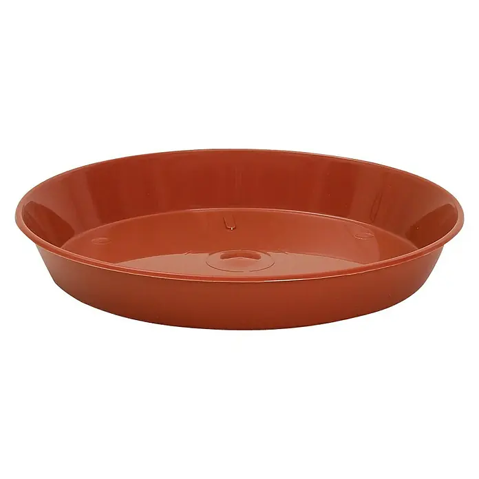 Wibo Blumentopf-Untersetzer - Außenmaß (Ø x H): 40 x 6 cm, Kunststoff, Terracotta
