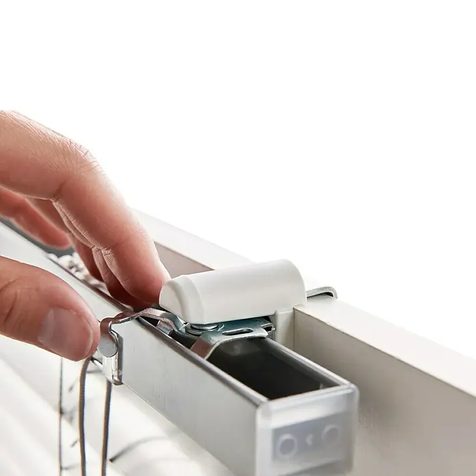 Expo Ambiente Nosač za bambus rolo - 2 Kom., Prikladno za: Aluminijske žaluzine, Bijele boje - Detaljan prikaz