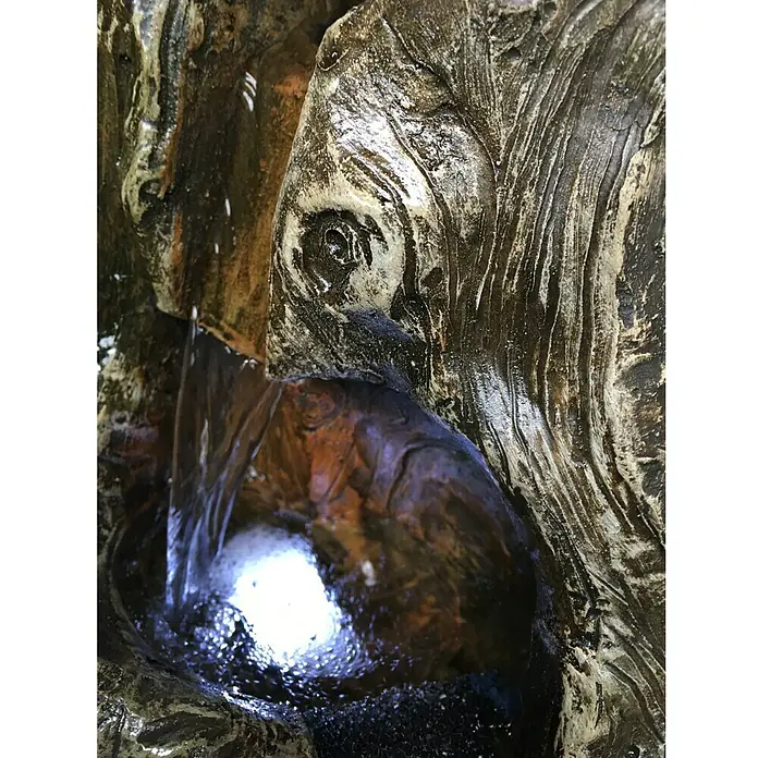 Silex Kunststeinbrunnen Amber - 31 x 46 x 101 cm - Detailaufnahme