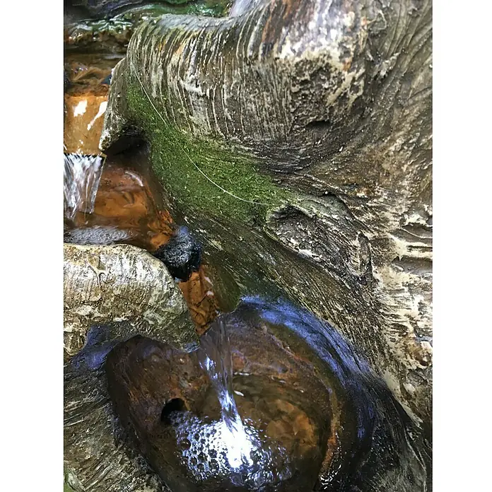 Silex Kunststeinbrunnen Amber - 31 x 46 x 101 cm - Detailaufnahme