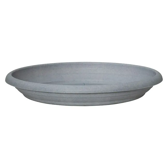 Scheurich Podložak za teglu za cvijeće - Vanjska dimenzija (ø x V): 20 x 2,7 cm, Plastika, Svijetlosive boje - Pogled sprijeda