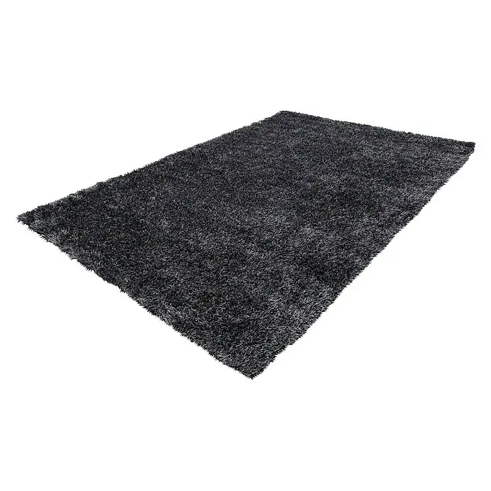 Kayoom Teppich Diamond - Anthrazit, L x B: 150 x 80 cm, 100 % Polyester - Ansicht von oben
