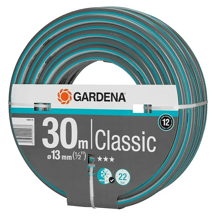 Gardena Classic Crijevo - Duljina: 30 m, Promjer crijeva: 13 mm (½″), Tlak prskanja: 22 bar