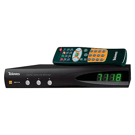 Televés  Receptor de satélite digital SLIM FTA (4.000 canales)