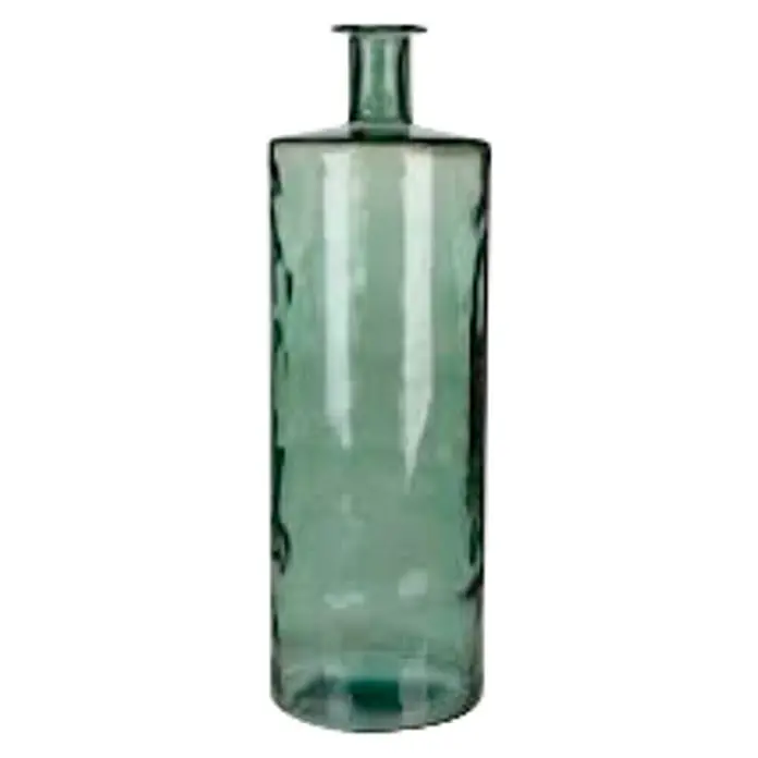 Jarrón de vidrio redondo Guan - Ø x Al: 25 x 75 cm, Gris