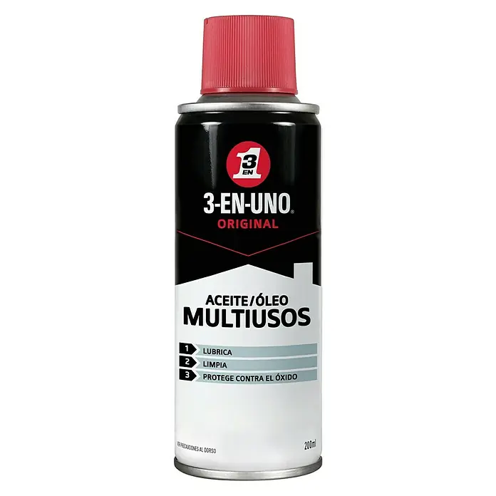 3 en 1 Lubricante Multiusos - 200 ml, Apto para: Herrajes