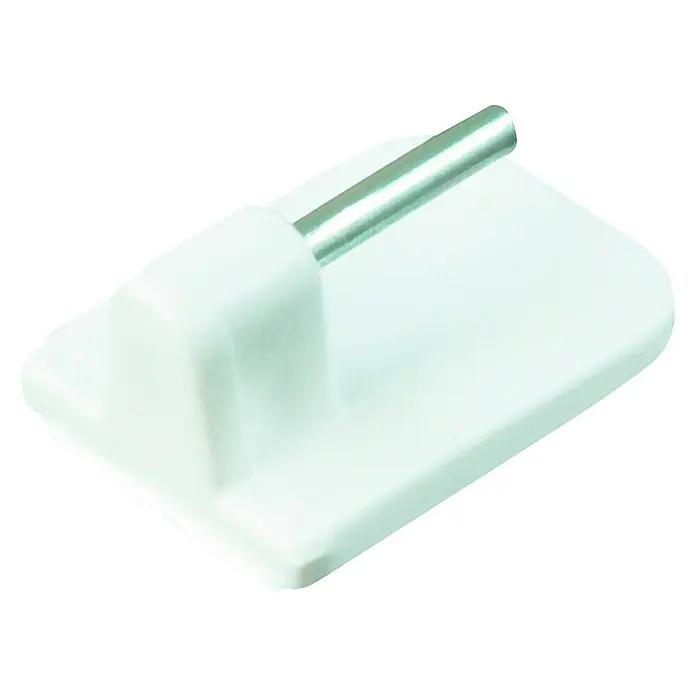 Stabilit Vitragenhaken - L x B: 17 x 24 mm, Weiß, 4 Stk.