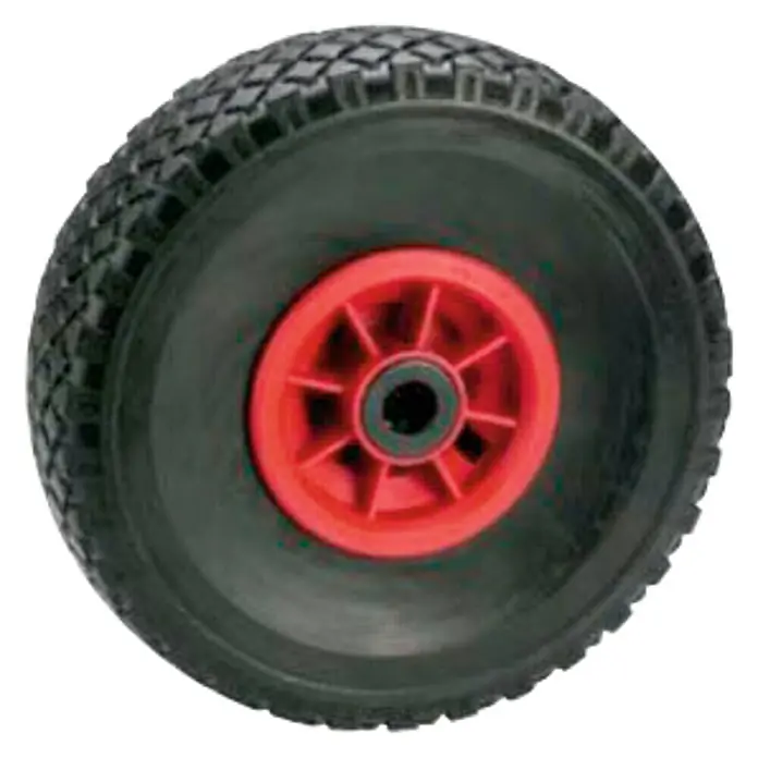 Schubkarrenrad - Durchmesser: 26 cm, Traglast: 100 kg, Nabenbreite: 75 mm, Blockprofil