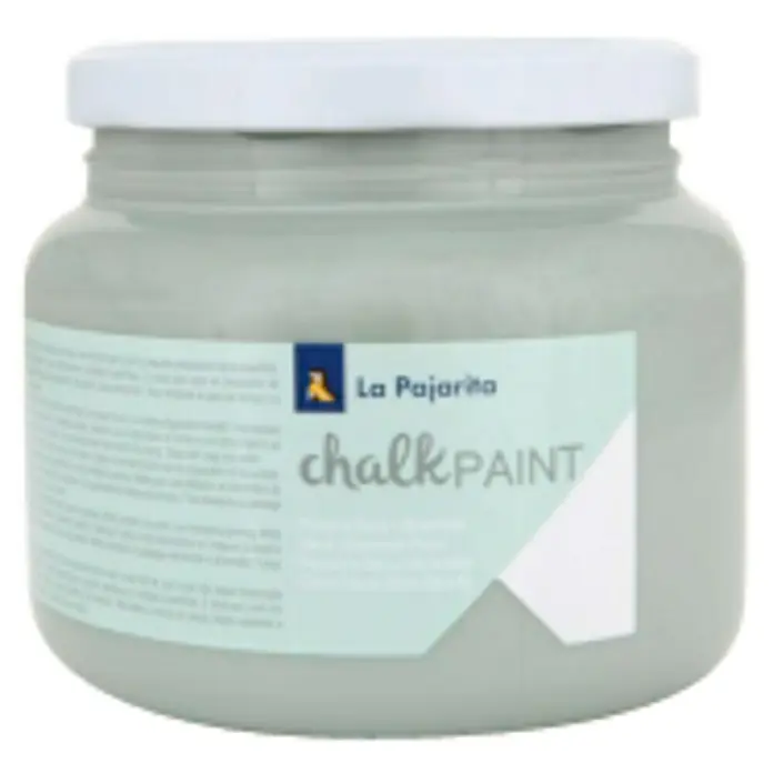 La Pajarita Pintura de tiza Chalk Paint - Gris Kioto, 500 ml, Mate