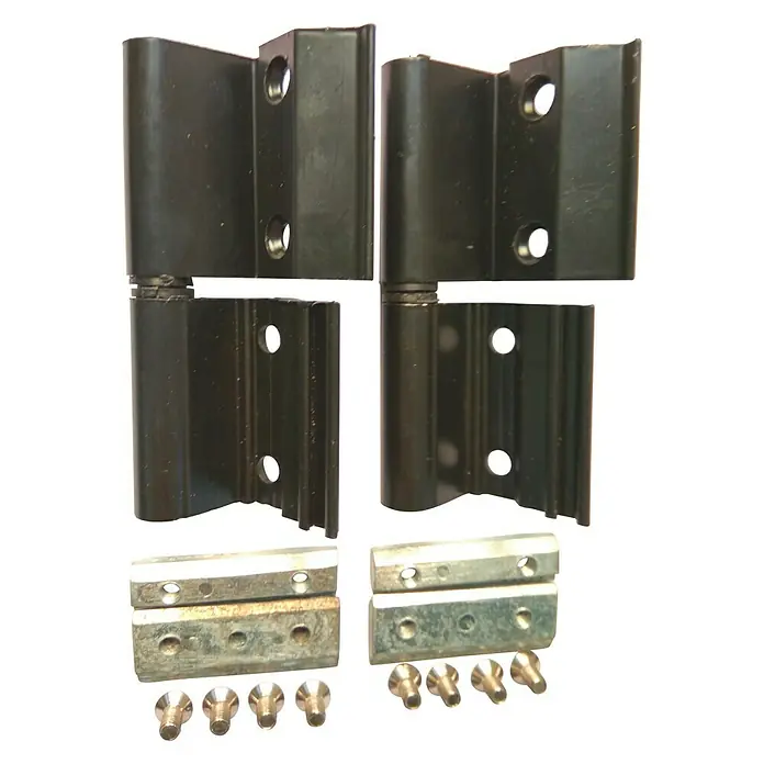 Bisagra 40-20 - 10 x 5,5 x 2,5 cm, Negro, 2 uds.