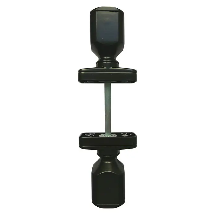 Pomo para puerta - Largo: 7 cm, Negro, 2 uds.