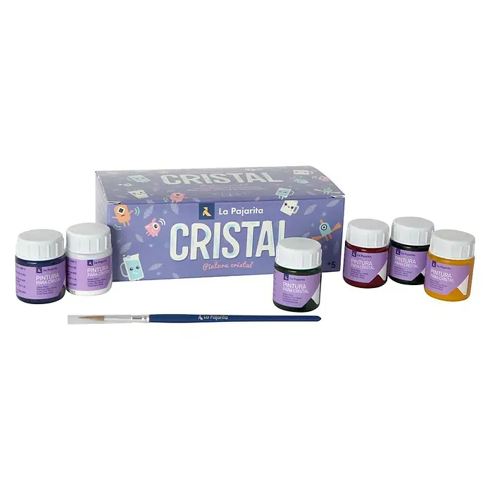 La Pajarita Pintura Kit Cristal - Multicolor