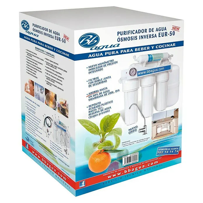 Bb agua Equipo de ósmosis inversa EUR 50 - Caudal: 180 l/día