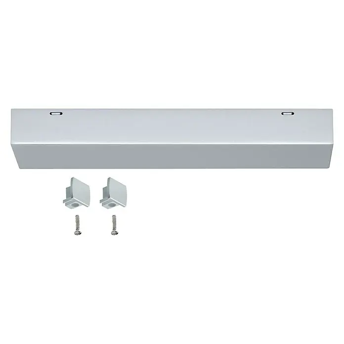 Paulmann URail Mittel-Einspeisung - 20,5 cm, 1.000 W, Chrom matt - Vorderansicht