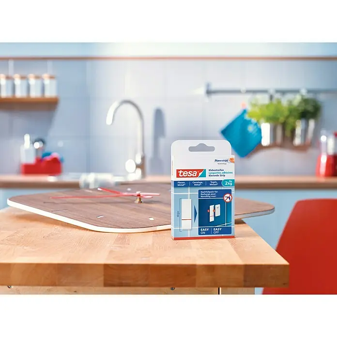 Tesa Powerstrips Tira autoadhesiva - Apto para: Baldosas, Carga soportada: 2 kg, 9 uds.
