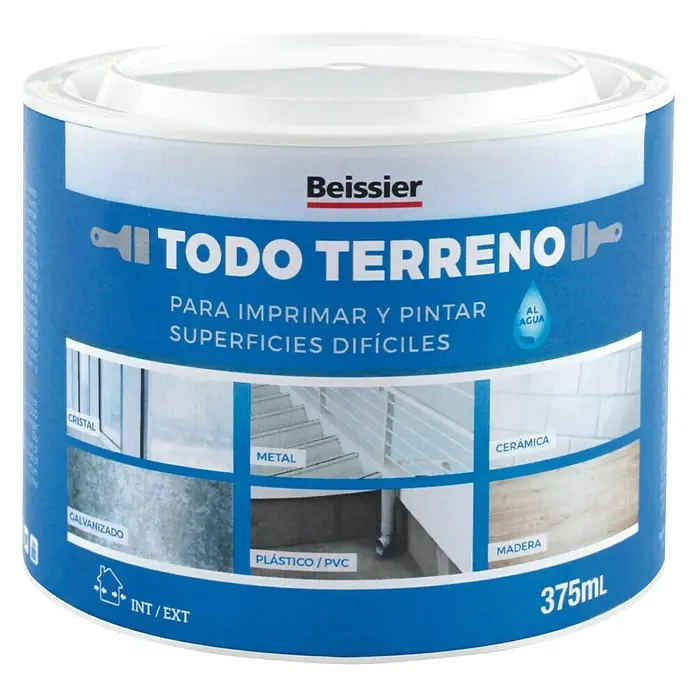 Beissier Imprimación de adherencia Todo terreno al agua - Blanco, 375 ml