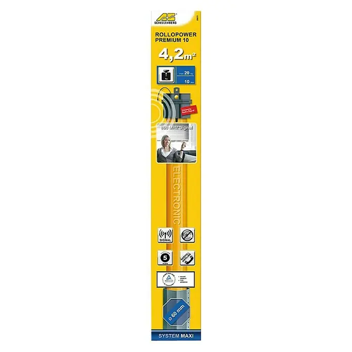 Schellenberg Motor tubular Maxi Premium - Fuerza de tracción: 10 kg