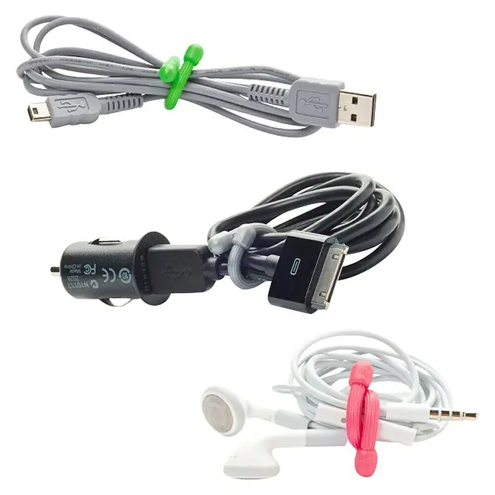 Nite Ize Set de bridas para cables Gear Tie - Largo: 76 cm, 4 ud.