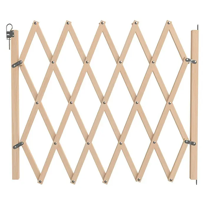Reja de seguridad para animales Stop Fix Natural - Altura: 83 cm, Ajustable: 60 - 110 cm