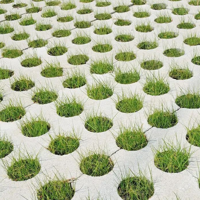 Adoquín para jardín - 60 x 36 x 8 cm, Blanco, Hormigón