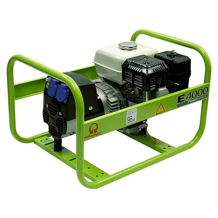 Pramac Generador E4000 - 2.600 W, Volumen del depósito: 3,1 l, Potencia de motor: 4,1 kW