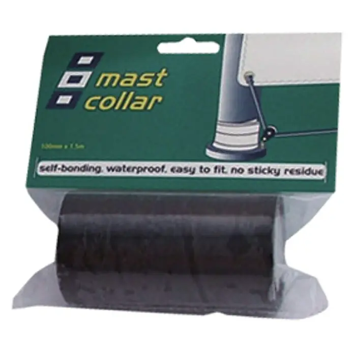 PSP Mastkragentape - 1,5 m x 100 mm, Schwarz - Vorderansicht