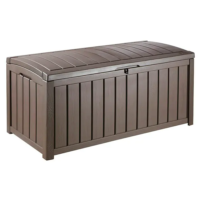 Keter Baúl para jardín Glenwood - Marrón, 128 x 65 x 61 cm, Polipropileno