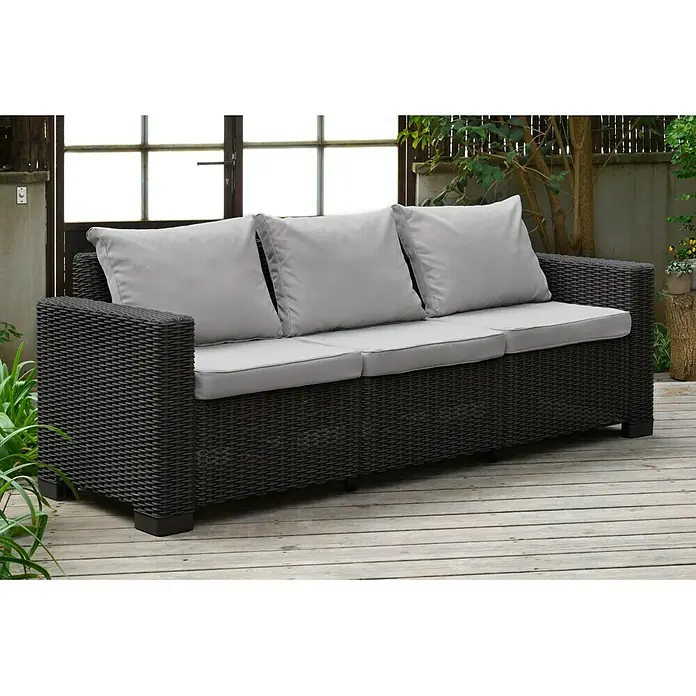 Allibert Loungesofa California - 199 cm, Anthrazit - Anwendungsbeispiel