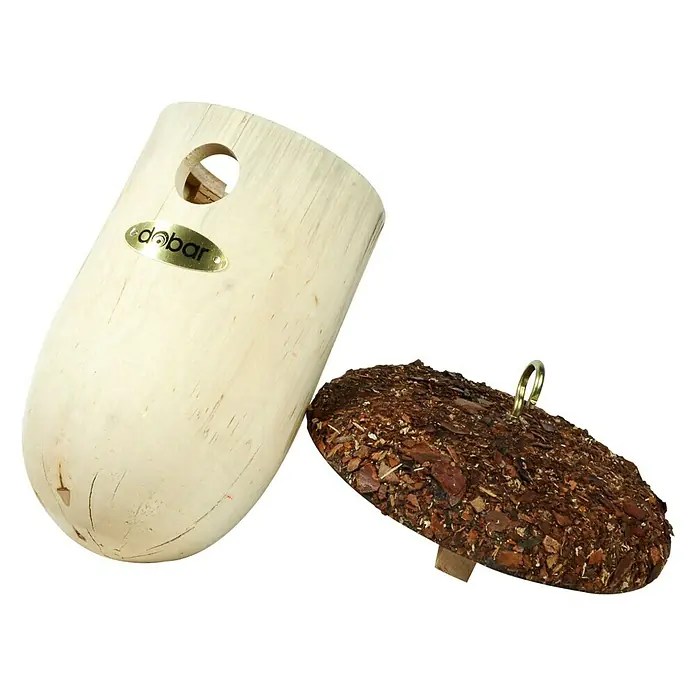 Dobar Nistkasten - Durchmesser: 14 cm, Höhe: 27 cm, Natur/Braun, Holz