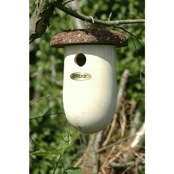 Dobar Nistkasten - Durchmesser: 14 cm, Höhe: 27 cm, Natur/Braun, Holz - Stimmungsaufnahme