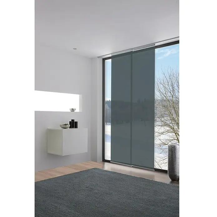Expo Ambiente Flächenvorhang Basic - Dunkelblau, 100 % Polyester, B x H: 60 x 245 cm