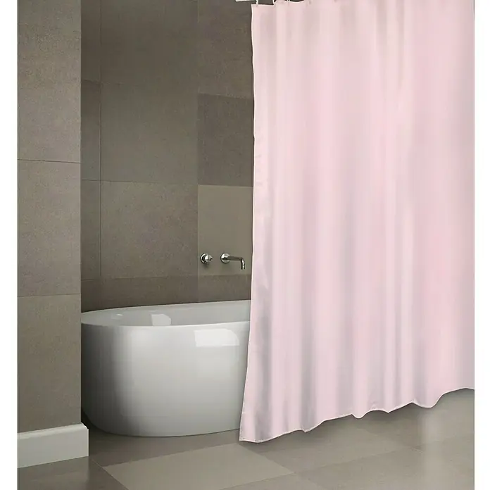 Venus Cortina de baño textil Pinky - An x Al: 180 x 200 cm, Rosa - Foto ambiente