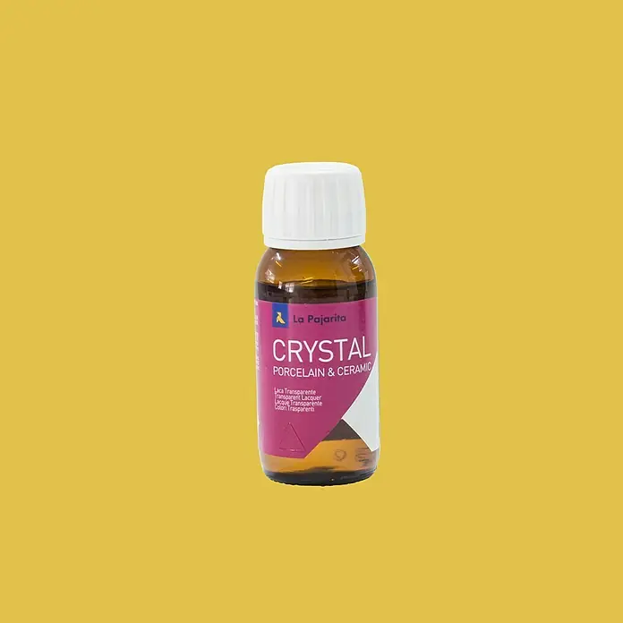 La Pajarita Laca para efectos decorativos Crystal - Amarillo, 50 ml, Brillante - Vista frontal