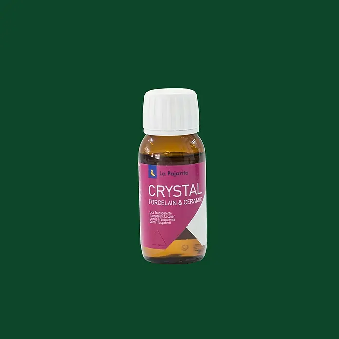 La Pajarita Laca para efectos decorativos Crystal - Deep Green, 50 ml, Brillante - Vista frontal