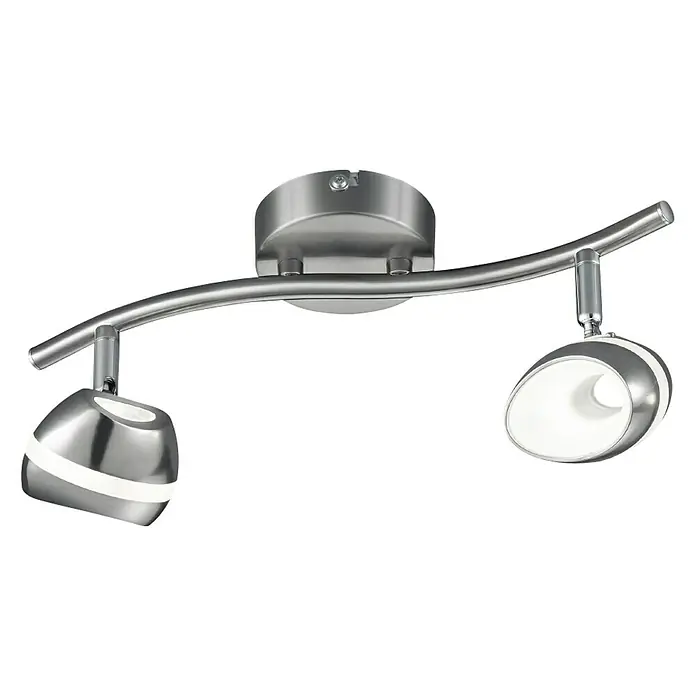 Trio Lighting Regleta LED Shark - 7 W, L x An x Al: 9 x 34 x 16 cm, Gris, Blanco cálido - Vista frontal
