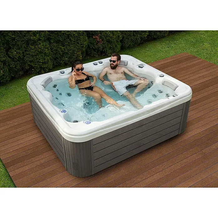 Camargue Hidromasažni bazen Serenity - 213 x 213 x 91 cm, Zapremnina: 1.300 l, Prikladno za: 6 osoba - Živopisni prikaz