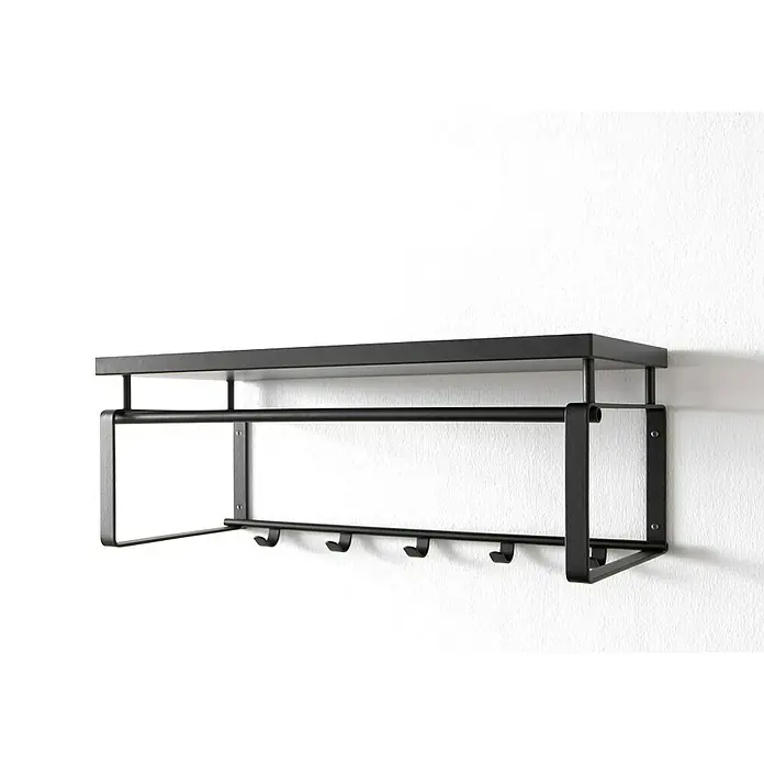 Spinder Design Garderobenleiste Rex 3 - Anzahl Haken: 5 Stk., L x B x H: 29 x 70 x 28 cm - Rechte Seitenansicht