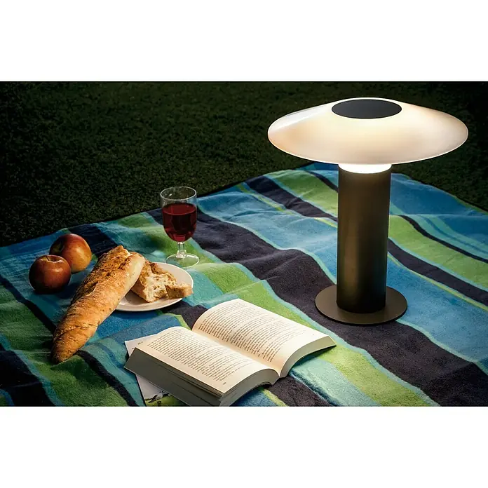Paulmann Mobiles LED-Licht Portino - Anthrazit, 3,5 W, Höhe: 34 cm, IP44