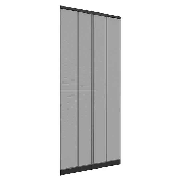 Easy Life Teleskopska zavjesa za zaštitu od kukaca easyFix - Š x V: 100 x 220 cm, Boja tkanine: Antracit, Pričvršćivanje čičkom, Materijal tkanine: Poliester - Pogled straga
